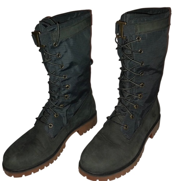 Timberland Womens Size 8.5 Jayne Waterproof Gaiter Boots Olive A1SJ1 - Picture 1 of 8